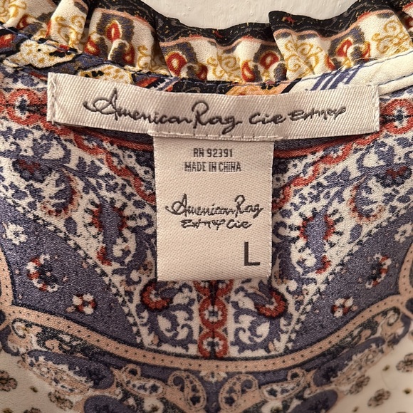 Patterned American Rag Blouse - Picture 4 of 7